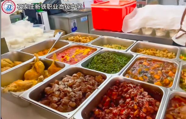 石家莊新鐵職業高級中學食堂啥樣